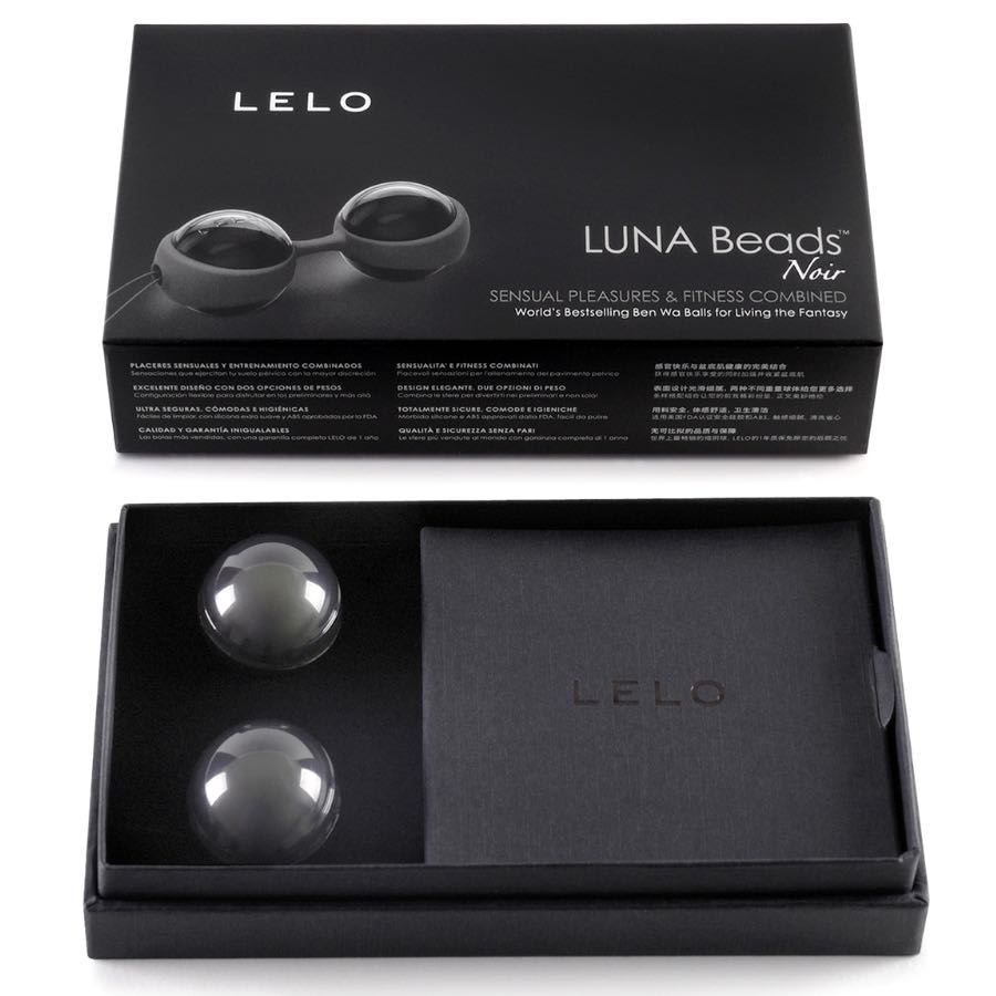 Lelo Luna Beads Leichte Liebeskugeln, Mini Black - Amorana