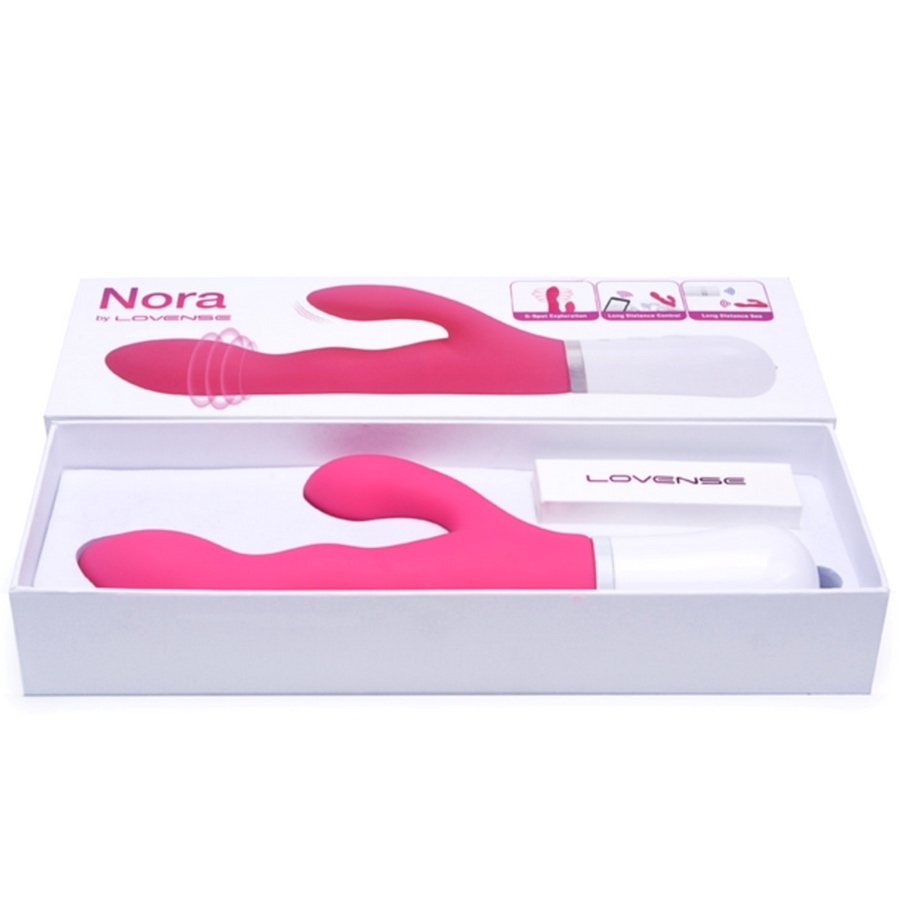 Lovense Nora Rabbit Vibrator, Pink - Amorana