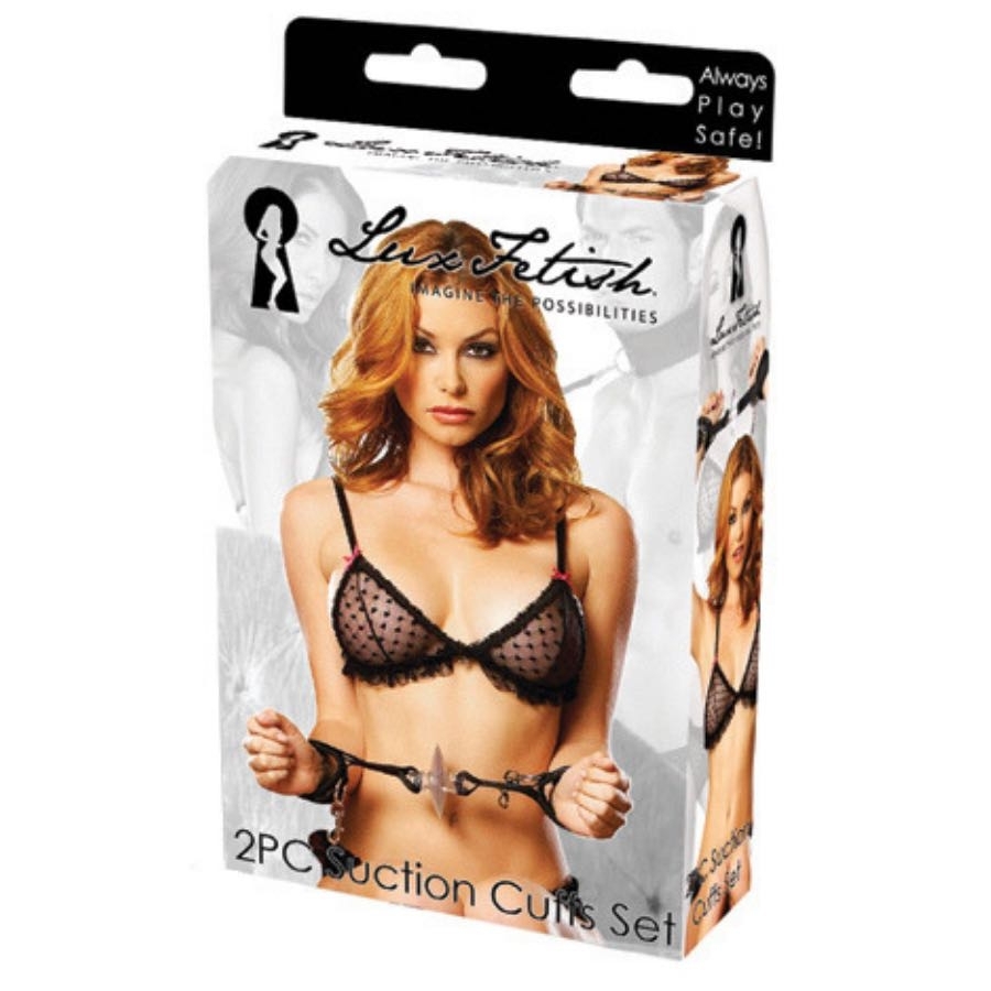Lux-fetish Suction Cuff Set Fesseln & Handschellen, Anfängergeeignet, Schwarz - Amorana