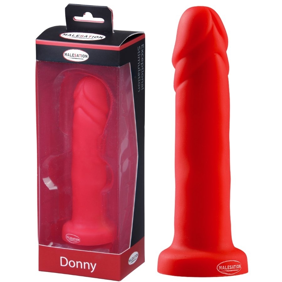 Malesation Donny Klassischer Dildo, Rot - Amorana