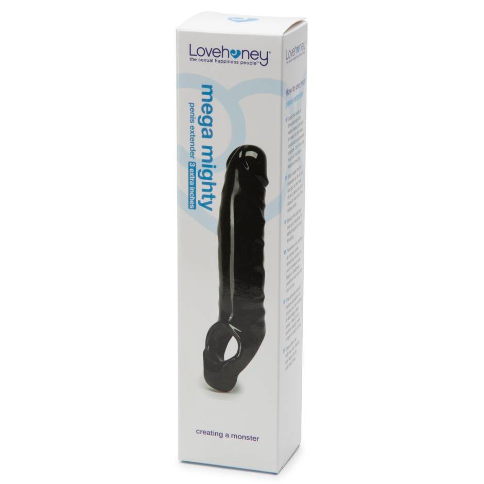 Lovehoney Mega Mighty Penishülle, Schwarz - Amorana