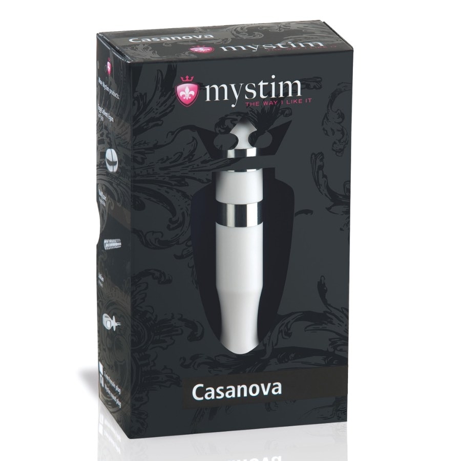 Mystim Casanova Elektrostimulation, Weiss - Amorana