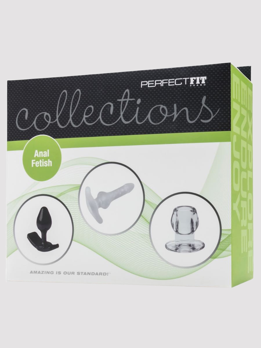 Perfect-fit Anal Fetish Kit Anal Plug, Anfängergeeignet, Schwarz - Amorana