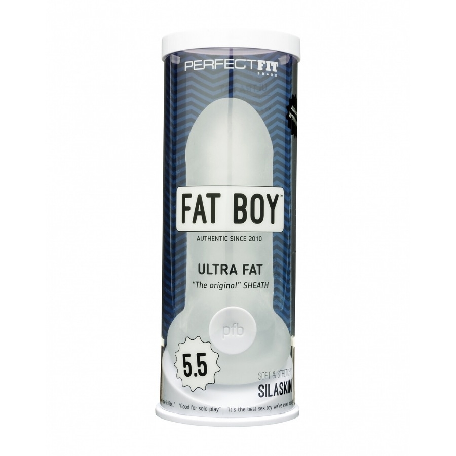 Perfect-fit Fat Boy Ultra Fat Penishülle, Transparent - Amorana