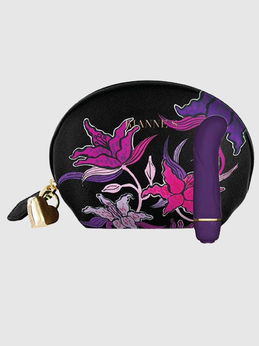 Rianne-s Mini G Floral Mini Vibrator, Schwarz - Amorana
