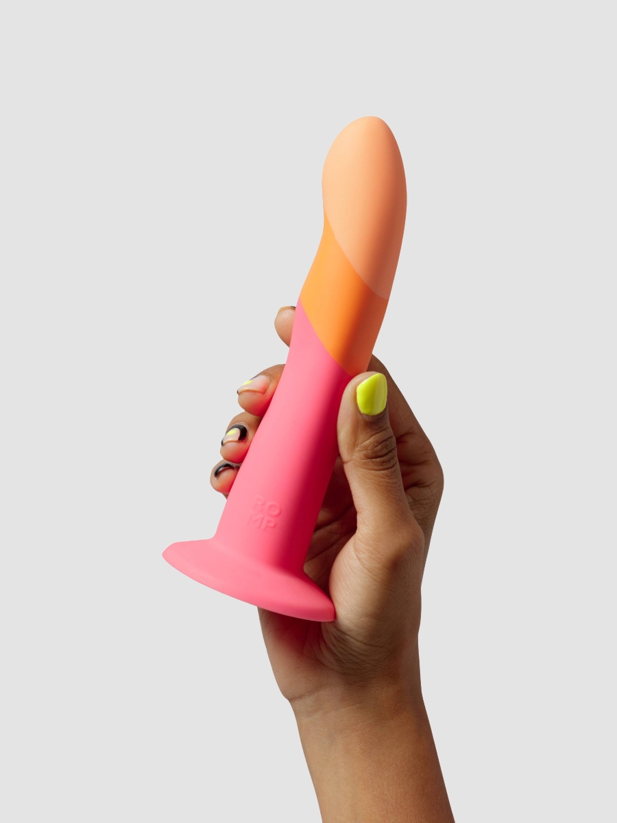 Romp Dizi Dildo, Pink-orange - Amorana