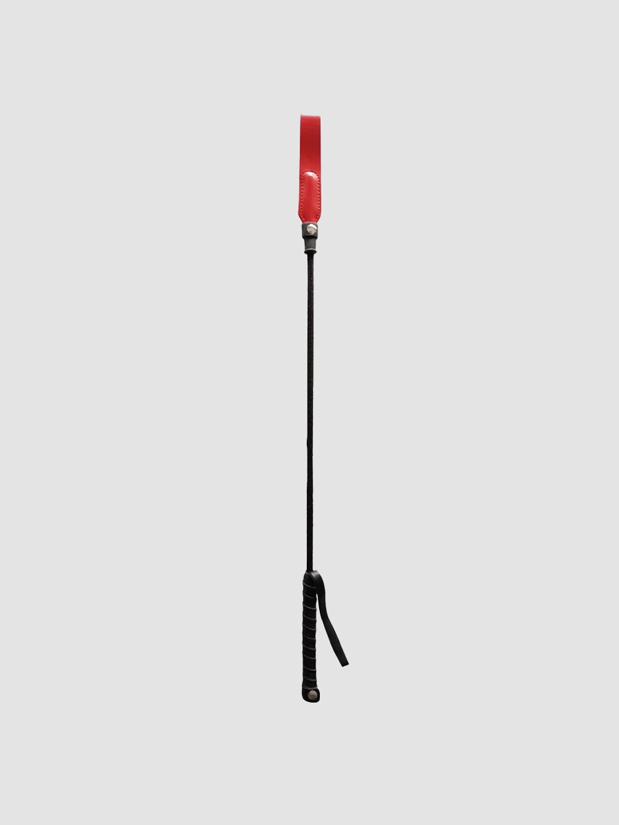 Rouge Long Riding Crop Peitsche, Anfängergeeignet, Rot - Amorana