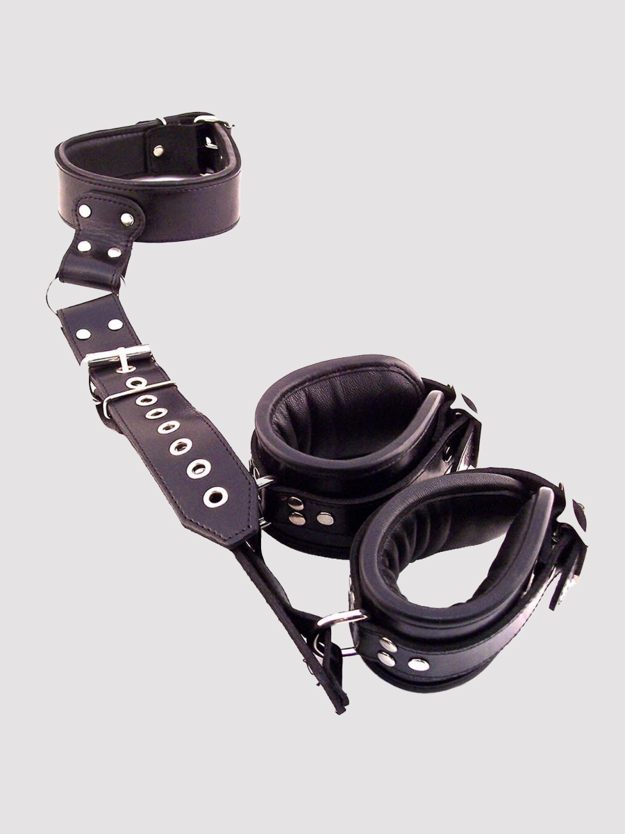 Rouge Neck To Wrist Fesseln & Handschellen, Anfängergeeignet, Schwarz - Amorana