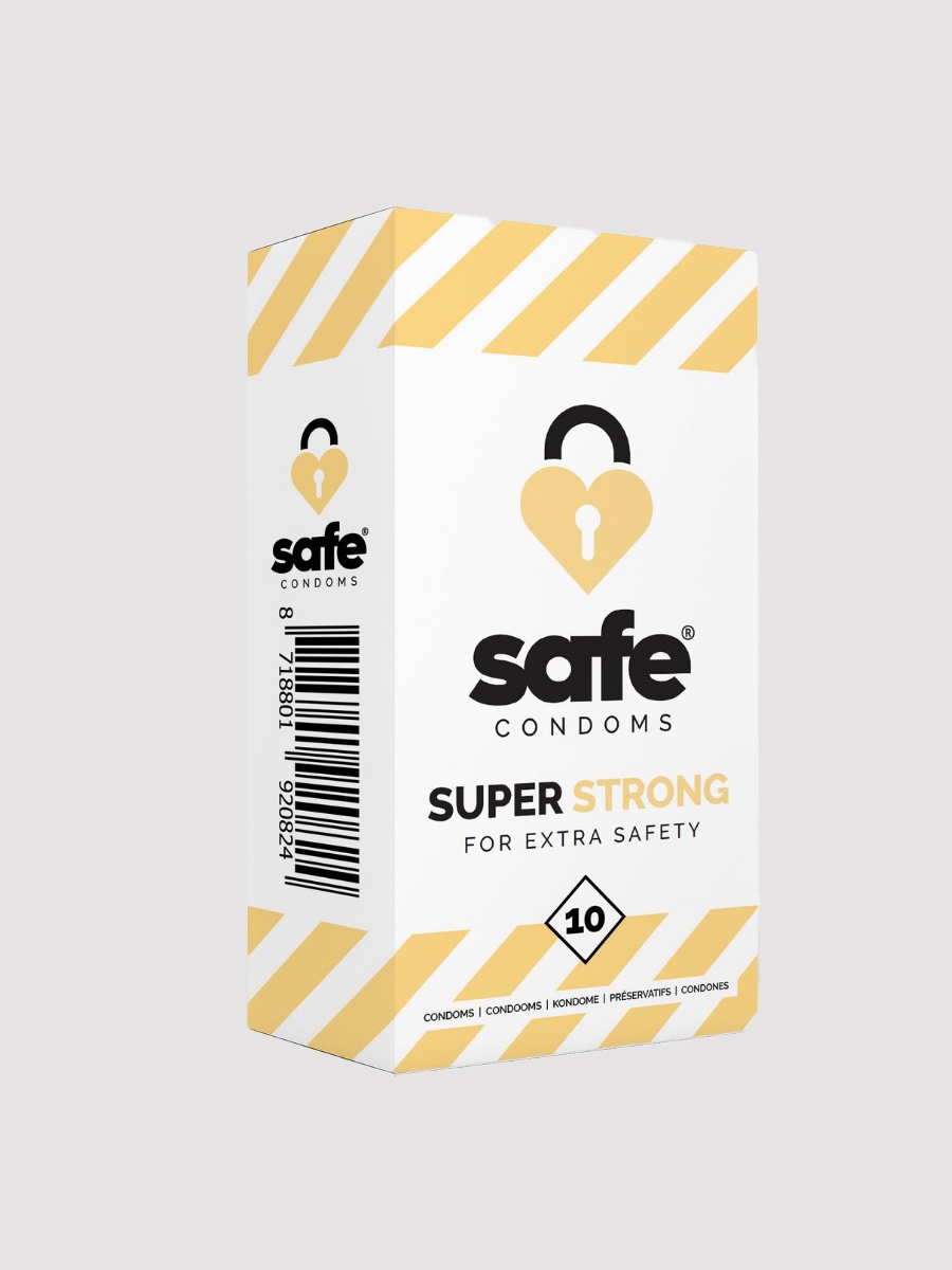 Safe Super Strong Kondom, Transparent, 10 Stück - Amorana