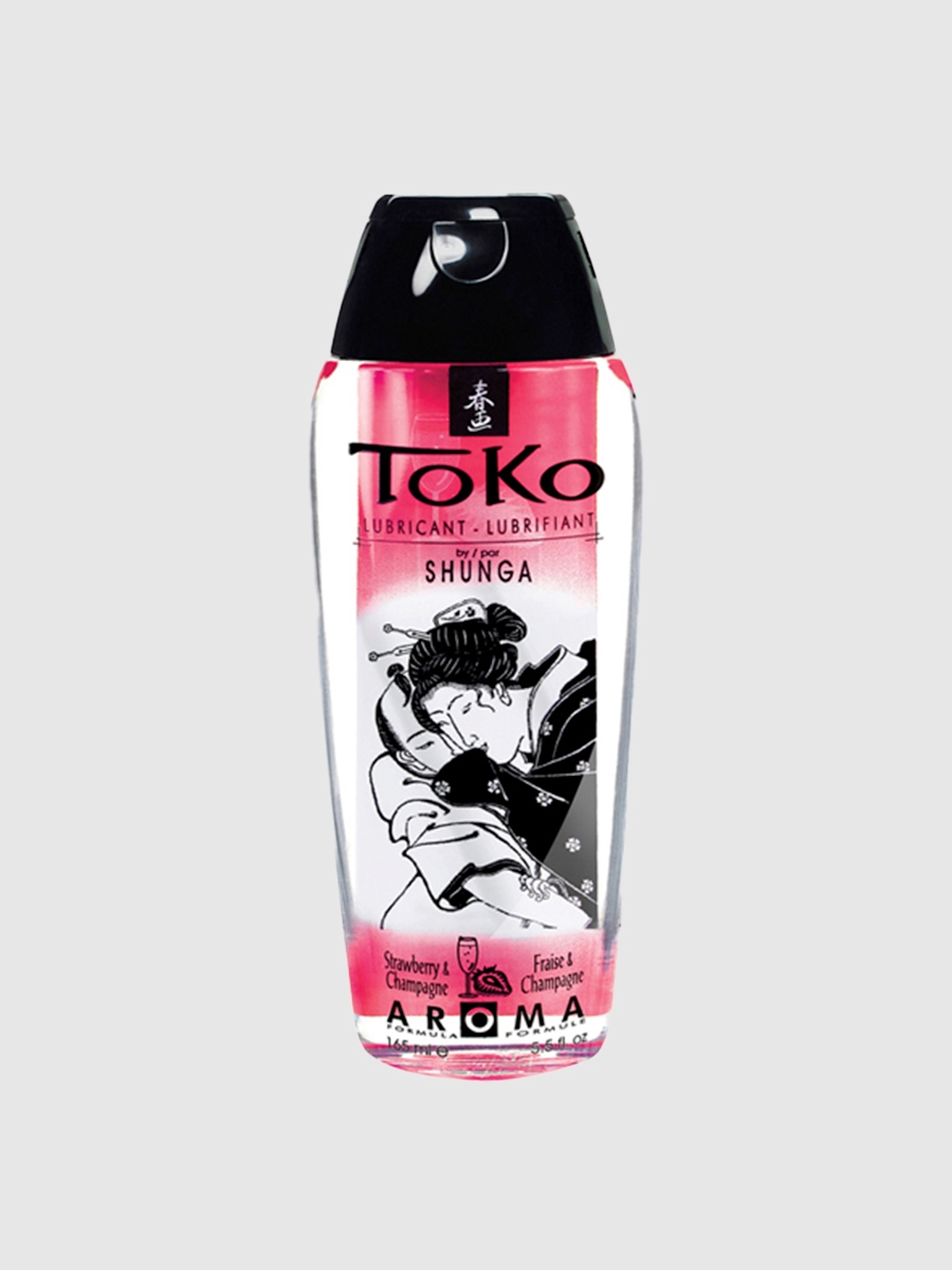 Shunga Toko Aroma Gleitgel, Strawberry-champagne - Amorana
