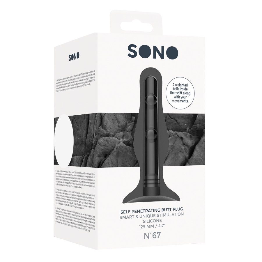 Sono No 67 Anal Plug, Anfängergeeignet, Schwarz - Amorana