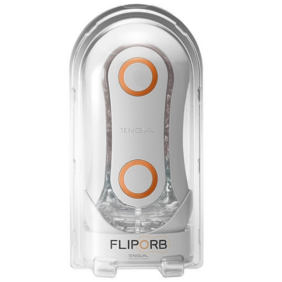Tenga Flip Orb Manueller Masturbator, Weiss, Genoppt - Amorana