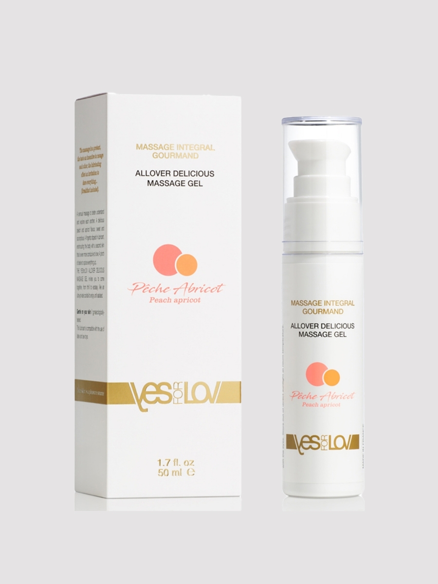 Yesforlov Allover Delicious Massage- Und Gleitgel, Aprikose-pfirsich, Weiss, 50 Ml - Amorana