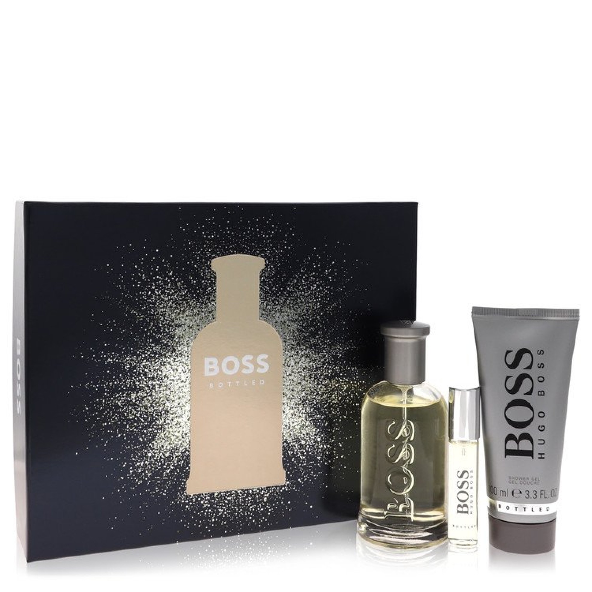 Hugo Boss Boss No. 6 Gift Set -- 98 ml Eau De Toilette Spray + 9 ml Mini EDT Spray  + 101 ml Shower Gel