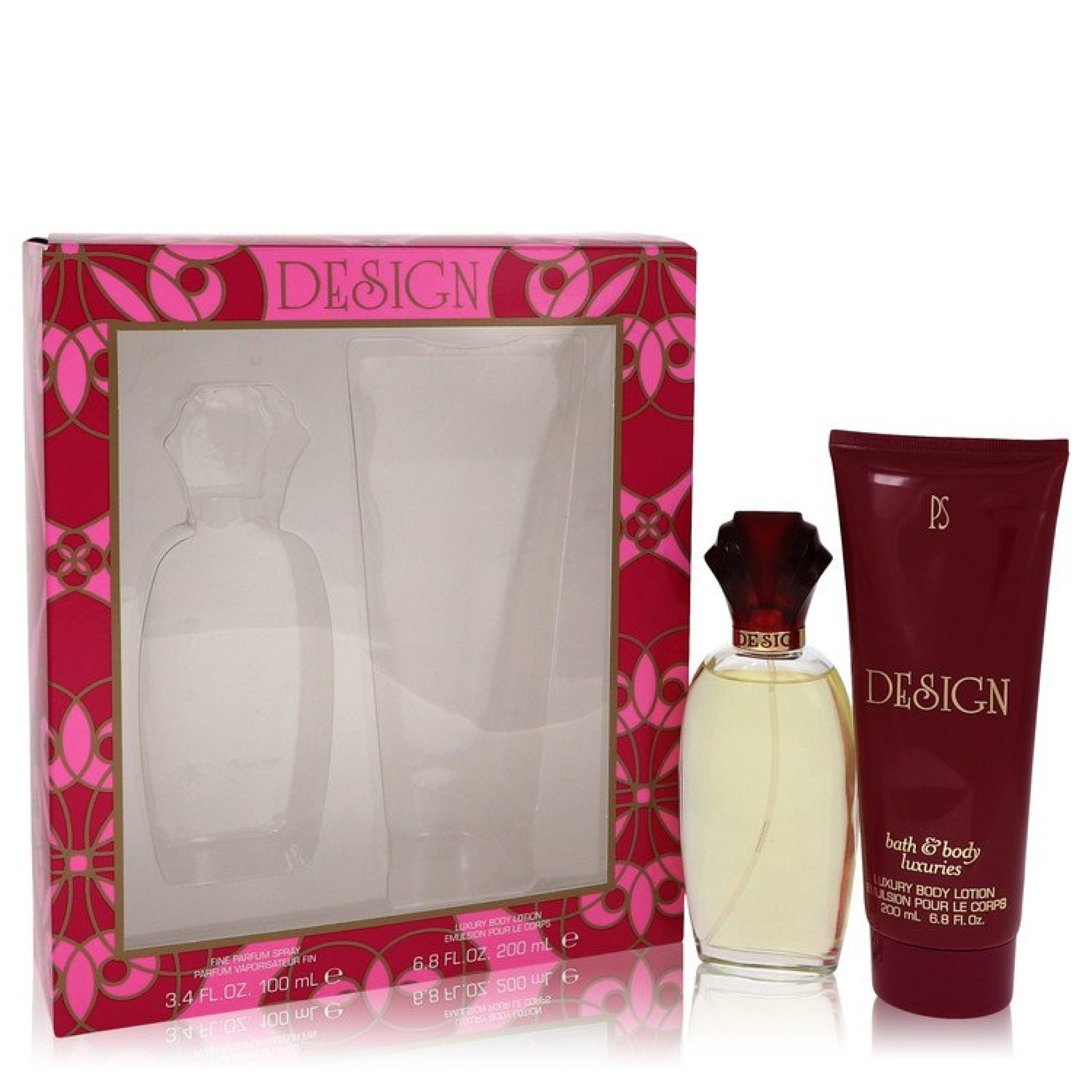 Paul Sebastian DESIGN Gift Set -- 100 ml Eau De Parfum Spray + 198 ml Body Lotion