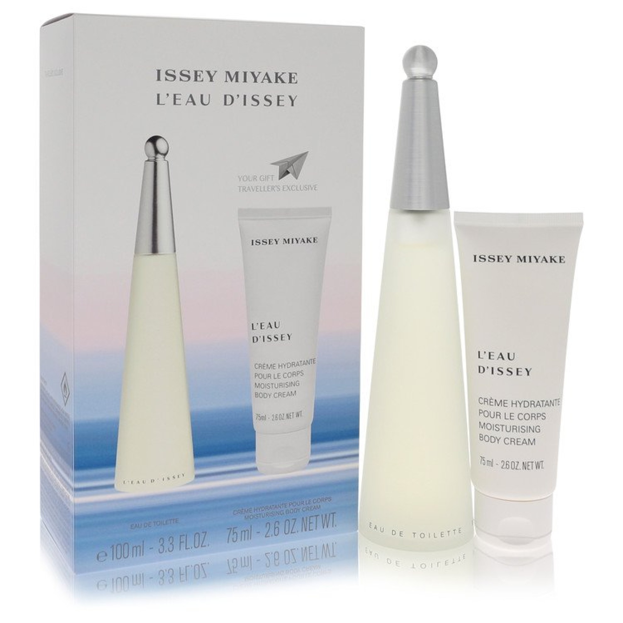 Issey Miyake L'EAU D'ISSEY (issey Miyake) Gift Set -- 98 ml Eau DeToilette Spray + 77 ml Body Cream