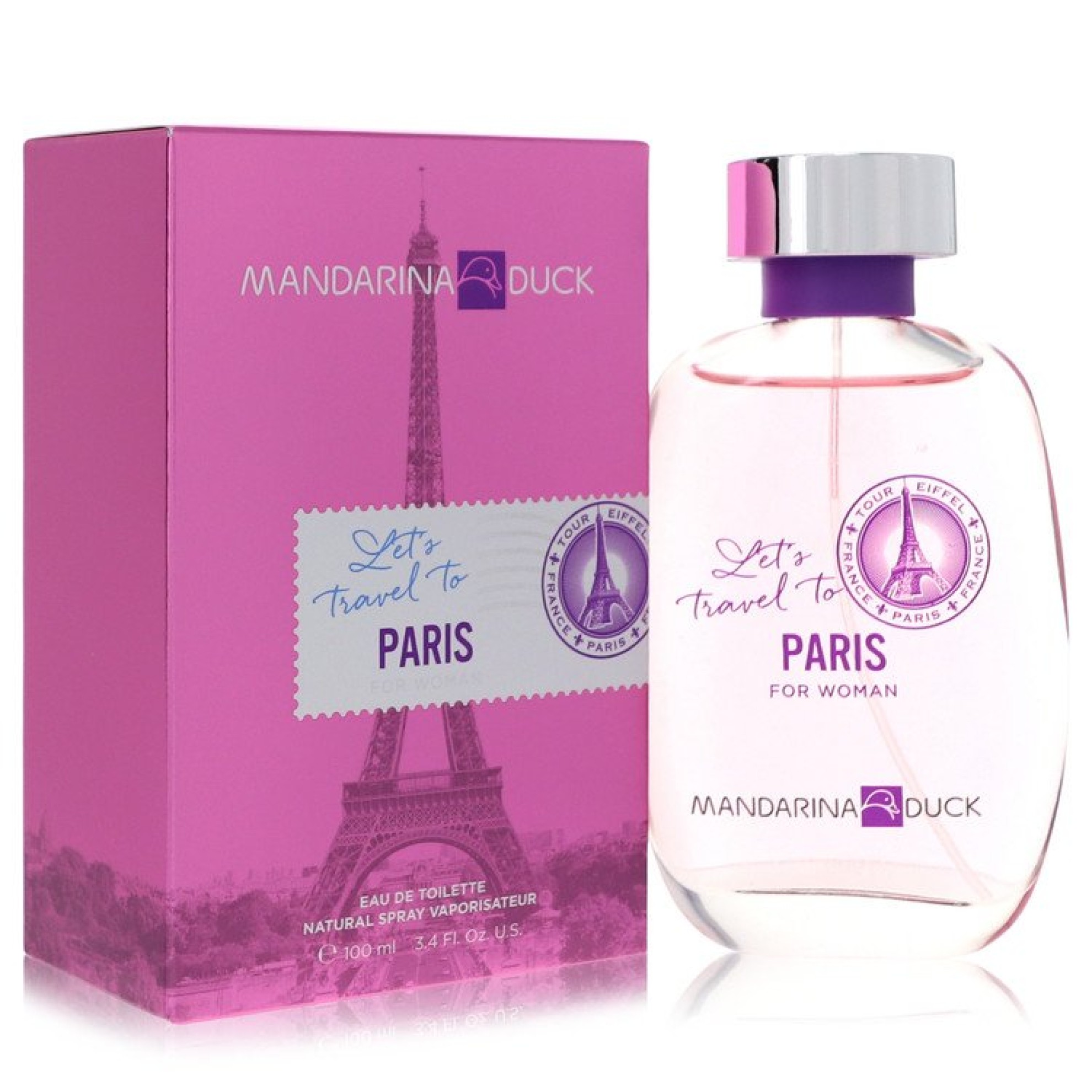 Mandarina Duck Let's Travel to Paris Eau De Toilette Spray 100 ml