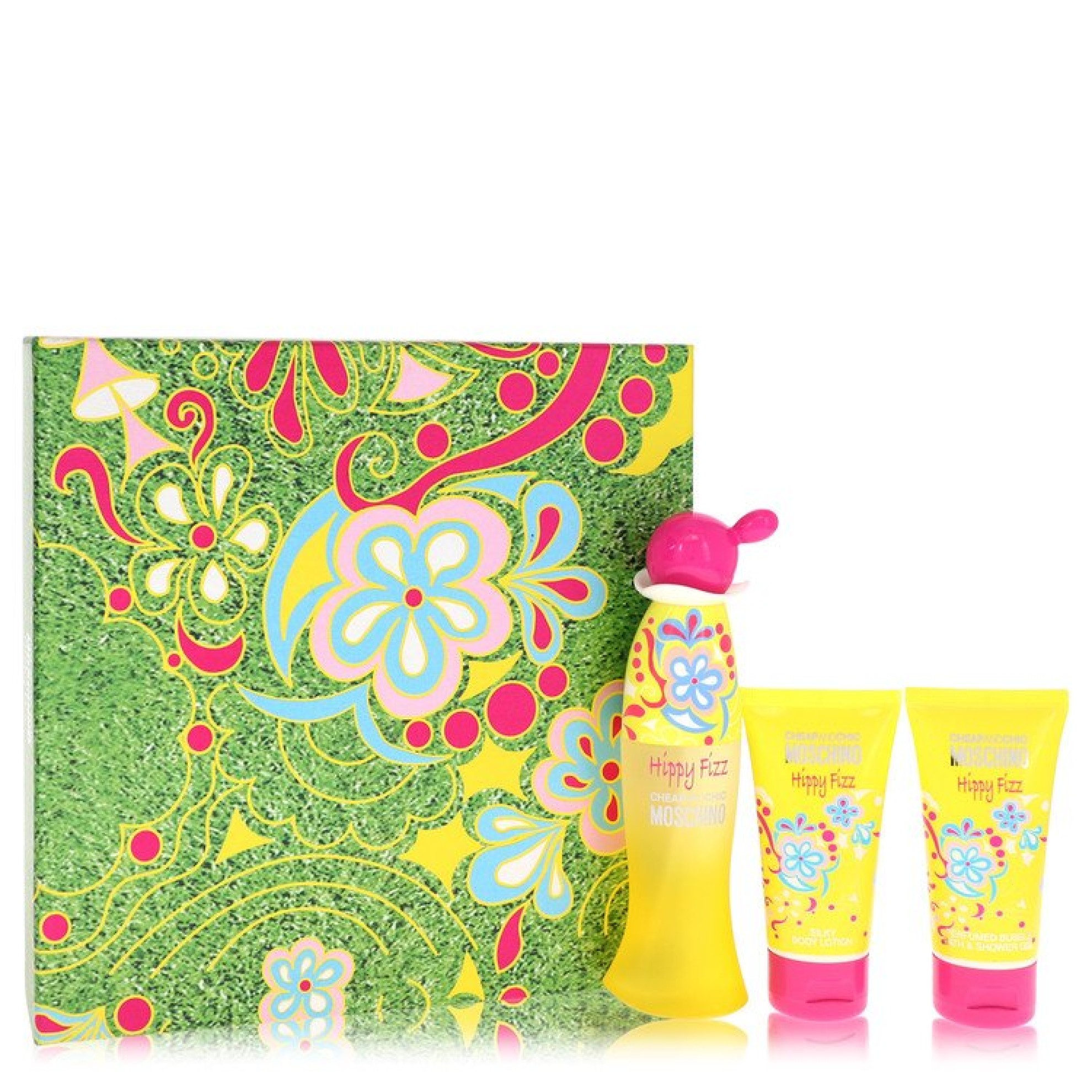 Moschino Hippy Fizz Gift Set -- 51 ml Eau De Toilette Spray + 51 ml Body Lotion + 51 ml Shower Gel