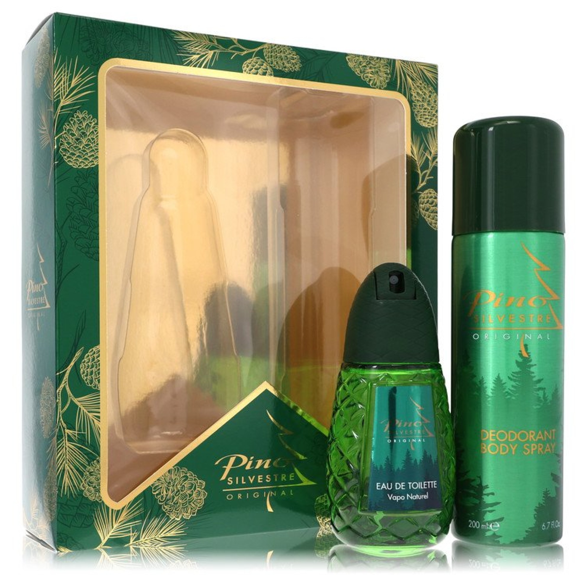 Pino Silvestre PINO SILVESTRE Gift Set -- 124 ml Eau De Toiette Spray + 198 ml Body Spray