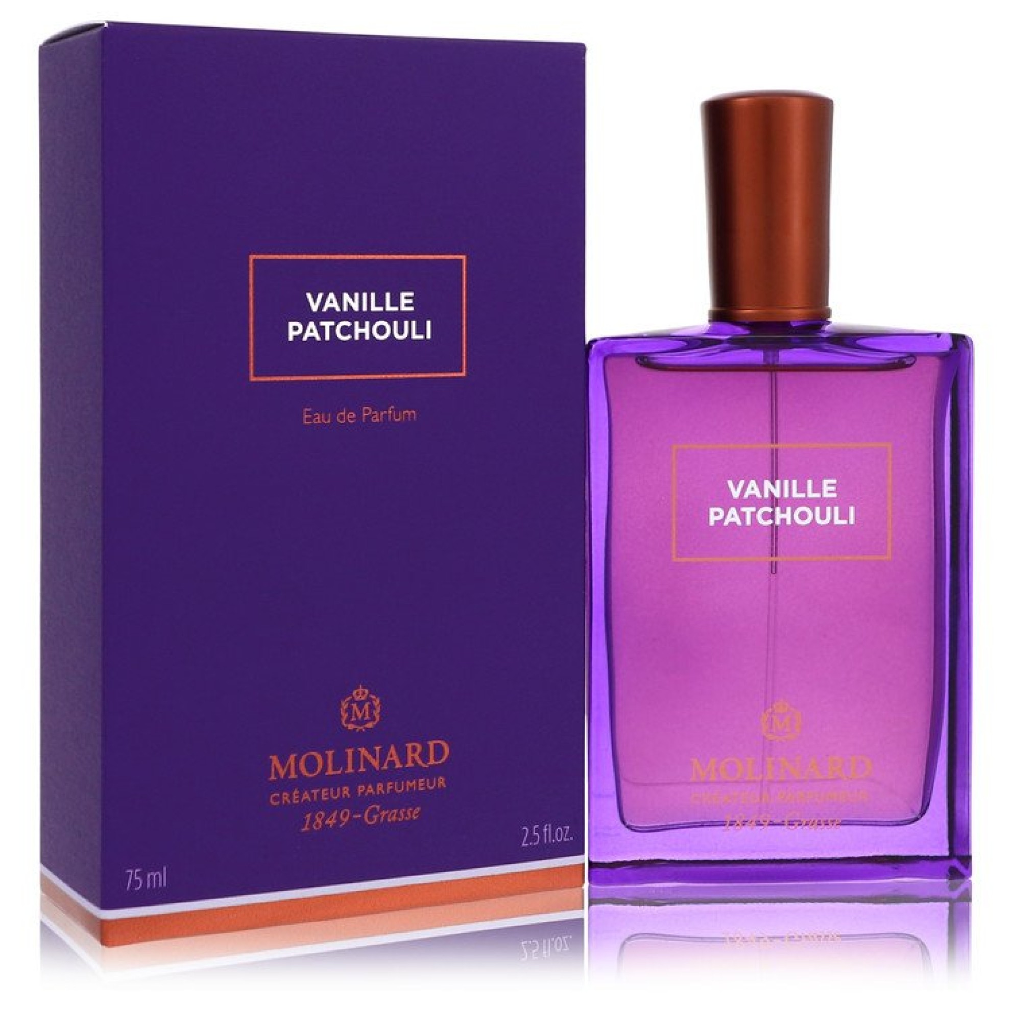 Molinard Vanille Patchouli Eau De Parfum Spray (New Packaging) 75 ml