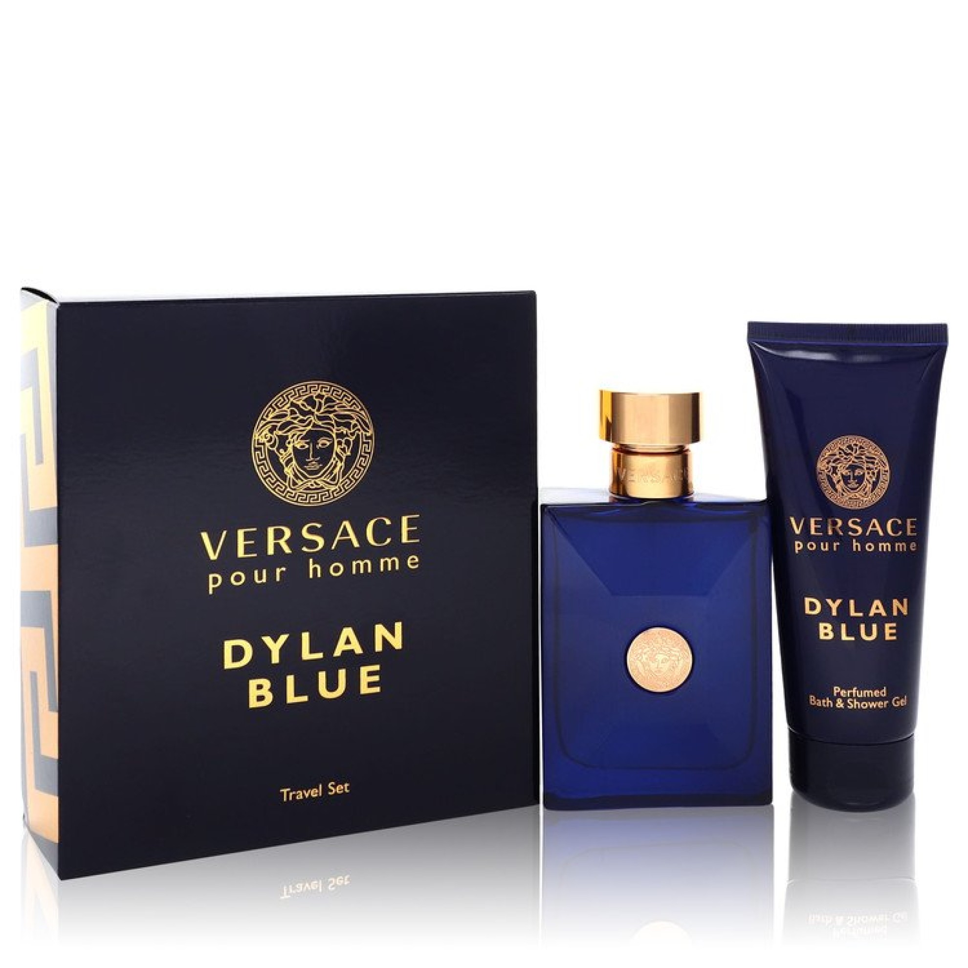 Versace Pour Homme Dylan Blue Gift Set -- 100 ml Eau de Toilette Spray + 100 ml Shower Gel