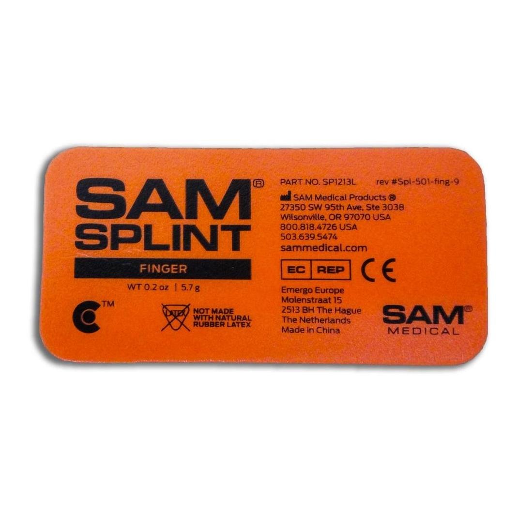 SAM® Medical Finger Splint - Formbare Fingerschiene - Orange -