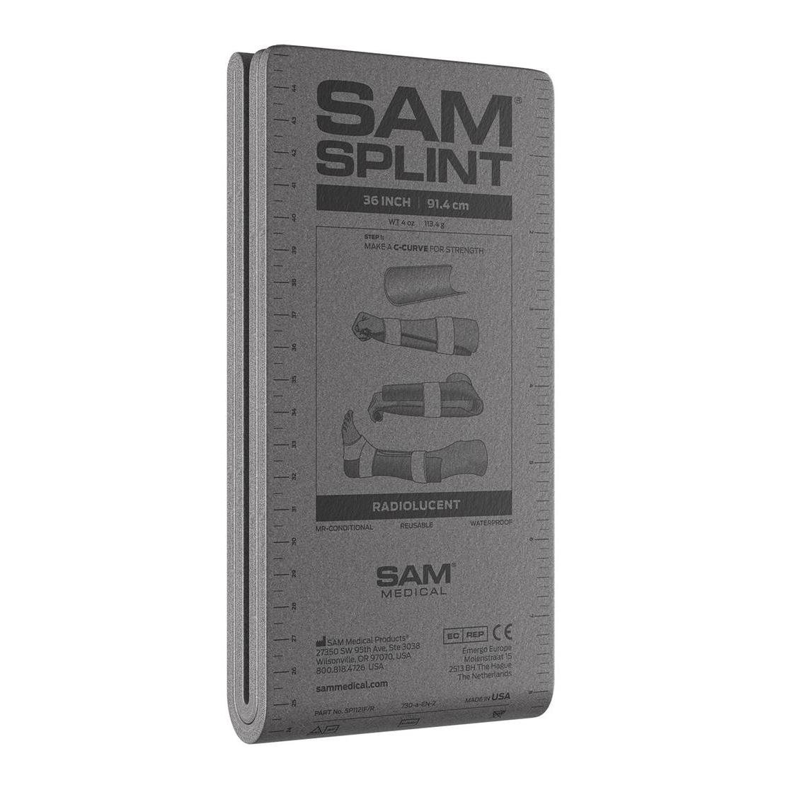 SAM® Splint 36 inch - Formbare Schiene - gerade - Grau -
